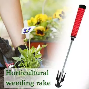 Ручной садовый прополочный аппарат для удаления прополки, грабли, культивирующий прополочный станок, культивирующий сельское хозяйство Pl R8H8 Four teeth-1pcs
