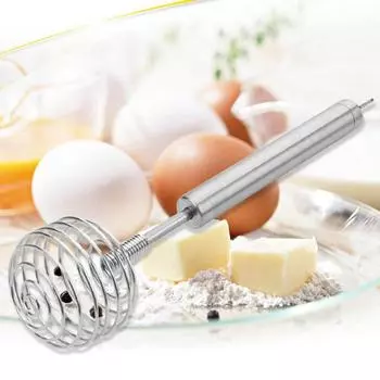 Ручной самоповоротный миксер из нержавеющей стали Miracle Push венчик для взбивания яиц