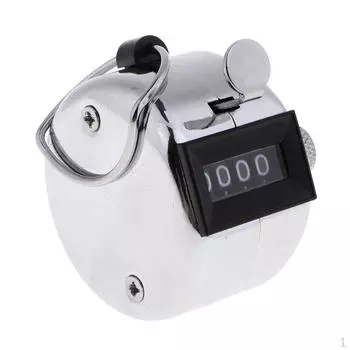 Ручной счетчик, цифровой счетчик чисел. Ручной механический счетчик. Нажмите для