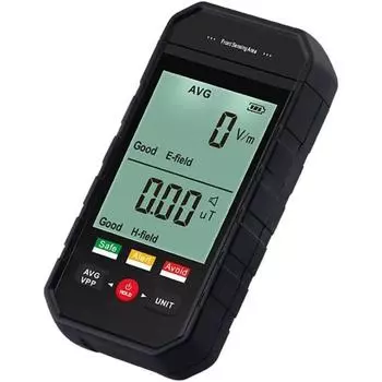 Ручной счетчик Гейгера ET925 детектор ядерного излучения тестер электромагнитного излучения с 3 цветными лампочками 12.5*6*2.8cm чёрный