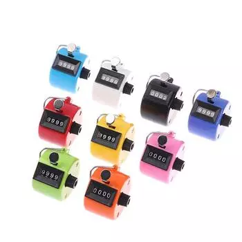 Ручной счетчик Tally, механический ручной ладонный кликер, подсчет количества, подсчет количества чёрный