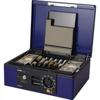 Ручной сейф CARL Cash Box A4 синий CB-8770 синий