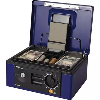 Ручной сейф CARL Cash Box A5 Blue CB-8570 синий