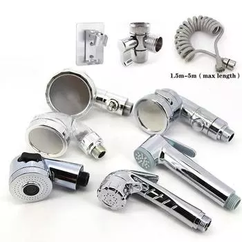 Ручной серебристый Маленький Кровать Кресло Душевая Головка Распылитель Насадка Парикмахерская Шампунь Шланг для мытья воды 2м 3м Детский Инструмент для Животных Маленький package 7