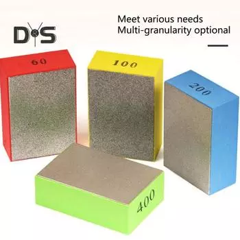 Ручной шлифовальный блок Износостойкая многофункциональная плитка Стеклянный абразивный шлифовальный блок Поставка для мастерской зелёный
