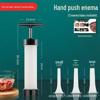 Ручной шприц для колбасных изделий - бытовой инструмент для изготовления колбас casings