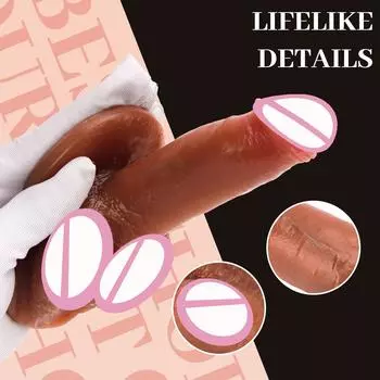 Ручной Синий Вены Жидкий Силикон Искусственный Пенис Женский Оргазм Мастурбатор Дилдо Секс Игрушки