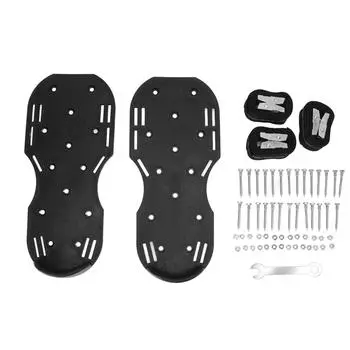 Ручной скарификатор для газона, аэратор для ходьбы, шипы для травы с металлической пряжкой на ремне для