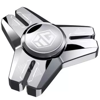 Ручной спиннер из нержавеющей стали, металлический, успокаивающий, EDC, игрушка-фиджет для взрослых и детей, креативная металлическая треугольная игрушка для снятия стресса серебряный