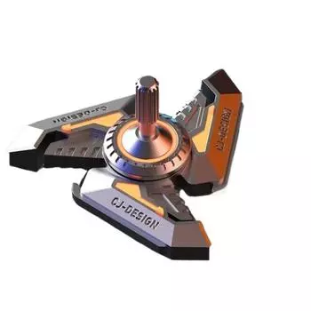 Ручной спиннер металлический гироскоп DIY светящийся взрослый антистресс умный настольный Fidget игрушка с открывалкой для бутылок WHIRL WIND серый