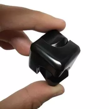 Ручной Спиннер на кончике пальца, квадратные волшебные игральные кости, игрушки из металлического сплава, гироскоп, снятие стресса, вращающиеся игрушки для детей и взрослых, подарок для снятия тревоги чёрный