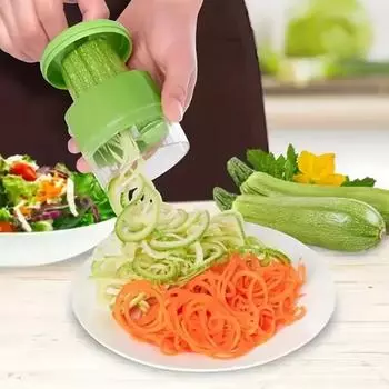 Ручной спиральный нож для овощей и фруктов, многофункциональная регулируемая спиральная терка, инструмент для нарезки салата, вращающиеся терки, кухонные гаджеты