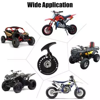 Ручной стартер для 47cc 49cc грязевого кармана для питбайка ATV Quad, легко выдвигаемый комплект ручного зажигания, 2 стока, мини-инструменты для мотоцикла