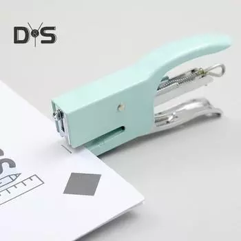 Ручной степлер для школы, домашнего офиса, компактный, легкий, пластиковый степлер, экономящий труд, портативный, помощник в учебе и офисе B фиолетовый