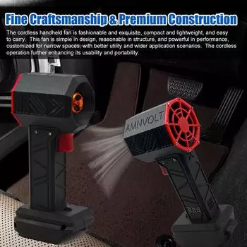 Ручной струйный вентилятор 1000 г, мощный вентилятор с бесщеточным двигателем 50 мм, турбовентиляторный воздуховод высокой мощности For Makita