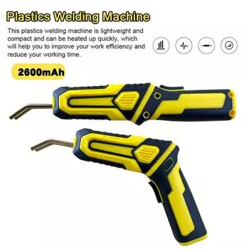 Ручной сварочный аппарат для пластмасс, портативный комплект для ремонта трещин на панели автомобиля со складной 90°, тепловой комплект разноцветный