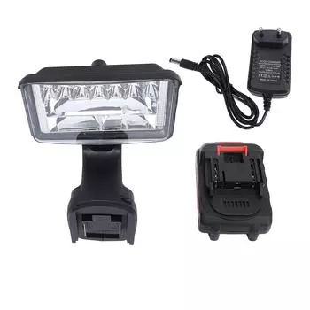 Ручной светодиодный рабочий фонарь, беспроводной, литиевая батарея 1500 мАч, регулируемый, водонепроницаемый, перезаряжаемый