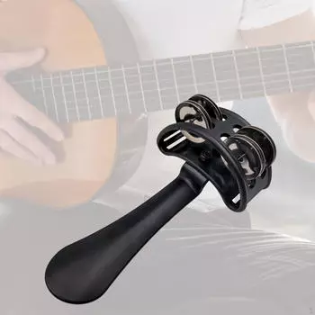 Ручной тамбурин, Ручной перкуссионный инструмент, Компактный, Подарки для аккомпанемента, Ручной колокольчик, Музыкальный тамбурин