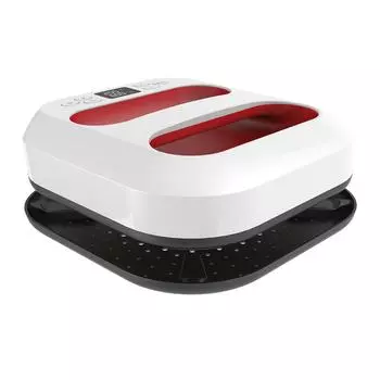 Ручной термопресс, железный пресс 9 дюймов x 9 дюймов, быстрый нагрев, регулируемая температура и автоматический таймер красный