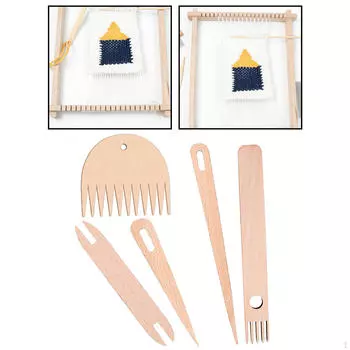 Ручной ткацкий станок с большими глазами, стартовый челнок, расческа для плетения своими руками для гобеленов, настенных ковров 11 Pieces