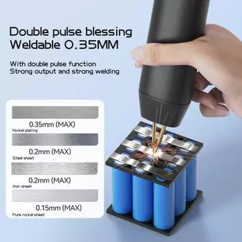 Ручной точечный сварочный аппарат 11 передач Регулируемый автоматический ручной режимы Сменный компактный