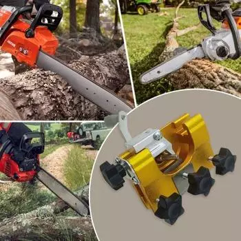 Ручной точилка для цепей Yousheng Chain Grinder, точное позиционирование, простой в использовании портативный ручной точилка для цепных пил A жёлтый