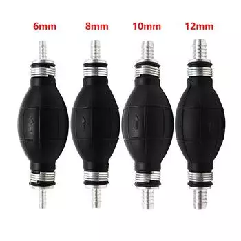 Ручной топливный насос 6 мм/8 мм/10 мм/12 мм, резиновая алюминиевая ручная лампочка для перекачки дизельного масла, бензина для автомобиля, лодки, морского подвесного двигателя