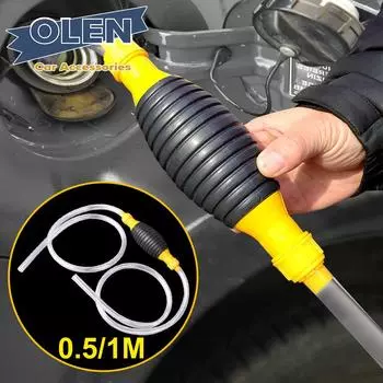 Ручной топливный насос Автомобильный топливный бак Присоска для перекачки масла Топливный насос Бензиновый дизельный жидкостный ручной насос Сифон Экономия топлива для газа Бензин