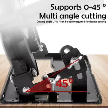 Ручной угловой шлифовальный станок-конвертер в подставку для резака, регулируемая подставка для угловой шлифовальной машины с углом наклона 45°, подставка-конвертер с глубиной реза 40 мм