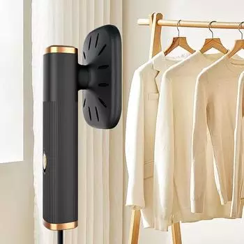 Ручной утюг-пароварка для глажки на 360°, небольшой отпариватель для одежды, работающий от USB, электрическая гладильная машина для тканевой одежды, глажка паром чёрный