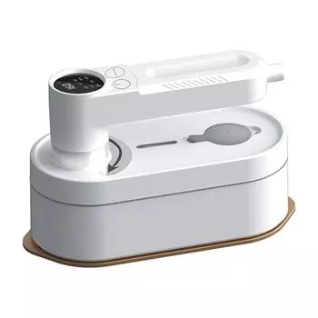 Ручной утюг с вращением цифрового дисплея Роскошный паровой утюг для одежды | Новая мощная паровая технология EU белый