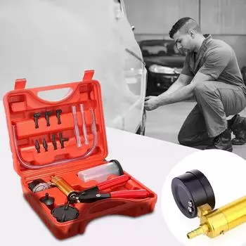 Ручной вакуум с медным сердечником , Вакуумное всасывание , Автомобильный вакуум , Вакуумметр двойного назначения One Size оранжевый