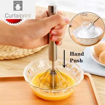 Ручной венчик для взбивания яиц, полуавтоматический венчик, палочка для перемешивания, бытовой артефакт, многофункциональный инструмент для торта из нержавеющей стали, еда