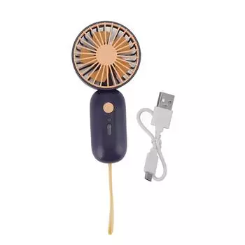 Ручной вентилятор 3 режима скорости USB зарядка без звука мини портативный простой в управлении мини портативный вентилятор для дома фиолетовый