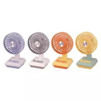 Ручной вентилятор с регулируемым углом наклона ночной подсветки, 2 скорости, регулировка, настольный вентилятор, портативный вентилятор для кемпинга на открытом воздухе, путешествий, работы, походов желтый оранжевый