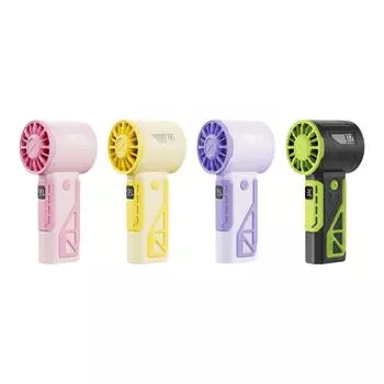 Ручной вентилятор с высокой скоростью, перезаряжаемый, плавная регулировка скорости, настольный вентилятор, портативный вентилятор для кемпинга, дома, офиса, путешествий на открытом воздухе розовый