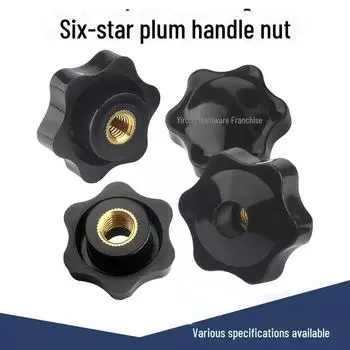 Ручной винт с гайкой и головкой в виде сливы для сквозных/глухих отверстий, размеры M4-M12 M4 through hole