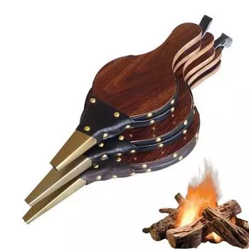 Ручной воздуходув для камина с сильфоном и металлической насадкой, насос для камина, барбекю, гриля, кемпинга на открытом воздухе S