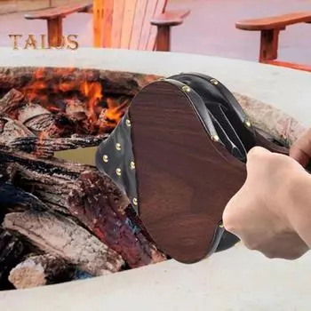 Ручной воздуходув для камина с сильфоном и металлической насадкой, насос для камина, барбекю, гриля, кемпинга на открытом воздухе S