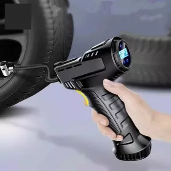 Ручной воздушный компрессор 120 Вт, беспроводной/проводной надувной насос, портативный воздушный насос, цифровой насос для накачивания шин для автомобилей, велосипедных шариков