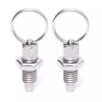 Ручной выдвижной пружинный плунжер из нержавеющей стали, быстроразъемные штифты типа M6s с рифленой ручкой для ящиков для инструментов