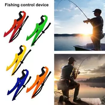 Ручной захват для рыбы Эргономичная ручка Портативный захват для рта и губ для рыбы Контроль за рыбой синий