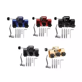 Ручной заточной станок для цепной пилы. Прочная и простая установка для электрических пил. красный