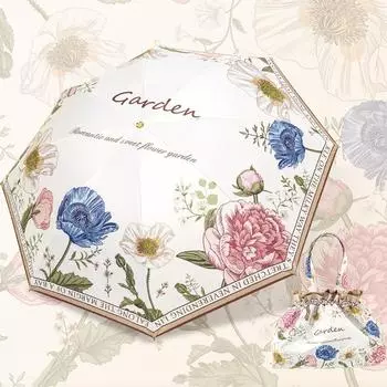 Ручной зонт-сумка Зонт от солнца Женский солнцезащитный УФ-защитный солнцезащитный складной зонт Солнечный зонт Солнцезащитный и дождезащитный двойного назначения