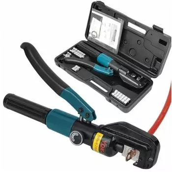 Ручные гидравлические клещи для электрика, обжимные клещи, терминал синий