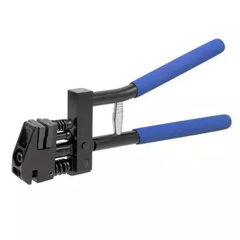 Ручные клещи для пробивки и обжима листового металла 2 в 1, прочный ручной фланцевый стальной кромкорез с 5-миллиметровым пробивным инструментом для нержавеющей стали синий