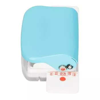 Ручные переплетные машины Многоцелевая 6-дырочная машина для переплета книг Cinch для дома, офиса, светло-голубая светло-синий