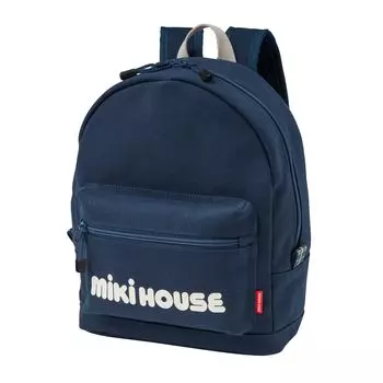 Rucksack 8L Logo Plain Boys Girls Kids Baby Children Bag Bag Navy Blue [MIKI HOUSE] 10-8232-145 тёмно-синий