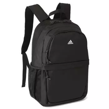 Rucksack B4 Size Storage PC Storage 27L Round Type 1 Air Chamber School Bag School Backpack Black x White x White H46 x W31 x D19cm [Adidas] 15.6inch
