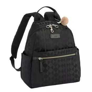 Rucksack Kanana Monogram 3rd 10L 390g Large Capacity Lightweight Small Black H31 x W26 x D11cm [Kanana Project] No.11913 Women s